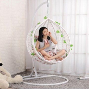 京好 水滴型吊篮藤椅 白色款