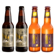 狸造 1号 酒花小麦啤酒 330ml*2瓶+豪登 小麦啤酒 330ml*2瓶