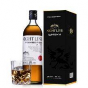 nightline夜线 威士忌基酒 礼盒装700ml 送酒杯