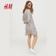 H＆M HM0617919 七分袖衬衫连衣裙