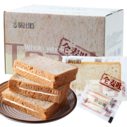 味出道 全麦粗粮吐司面包 1kg*2（拍2件）