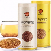 中闽飘香 四川黑苦荞茶+黄苦荞茶 500g*2罐