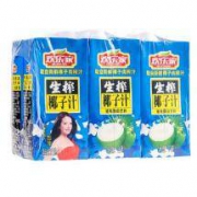 欢乐家 生榨椰子汁纸盒装 1kg*6盒 整箱 *2件