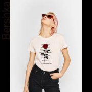 历史低价：Bershka 巴适卡 07268900676 女士印花T恤