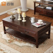 镇店之宝，Best Selling 百伽 59404 越南原装进口实木茶几 棕色 120*60*45cm