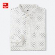 UNIQLO 优衣库 40855 优质长绒棉印花衬衫