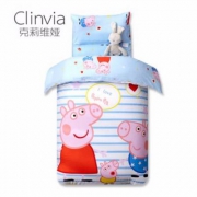 三好幼儿园倡导品牌，克莉维娅 小猪佩奇幼儿园全棉三件套 多款