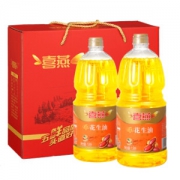 喜燕花生油1.8Lx2 精美礼盒装 特香压榨一级 节日送礼 *2件