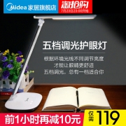 23点开始，Midea 美的 智悦 LED减蓝光学习护眼台灯 触摸5档调光