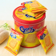 gery 芝士奶酪夹心饼干308g铁罐装 +椰子味200g盒装