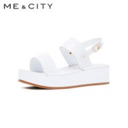 MECITY 569525 女夏季纯色厚底时尚凉鞋