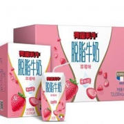 DutchCow 荷兰乳牛 脱脂牛奶 草莓味 200ml*36盒 *2件
