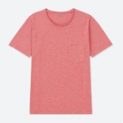 UNIQLO 优衣库 404140 男士水洗竹节纱圆领T恤