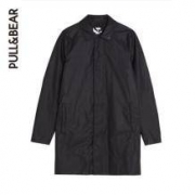 PullAndBear 男士风衣款长夹克（棉质）