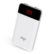 22日0点：aigo 爱国者 E10000+ 移动电源 10000毫安 定制白