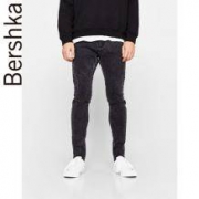 Bershka 巴适卡 00266534800 男士水洗小脚紧身牛仔裤