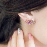 18新款，Swarovski 施华洛世奇 LILIA 蝴蝶穿孔耳环套装 5378694