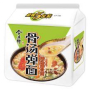 今麦郎 方便面 骨汤弹面浓汤排骨面 五连包