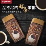 supervalu 金牌速溶特浓黑咖啡粉100g*2瓶