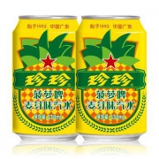 珍珍 菠萝啤 麦芽味汽水 330ml*24听