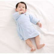 PurCotton 全棉时代 婴幼儿绉布长款和袍 2件/袋 *2组