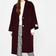 限尺码：Bershka 06492111700 女士过膝大衣