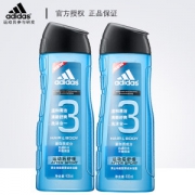 阿迪达斯（Adidas）  男功能性运动舒缓洗发沐浴二合一 400ml*2瓶