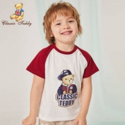 2018新款，ClassicTeddy 精典泰迪 男女中小童纯棉短袖t恤*2件 多款