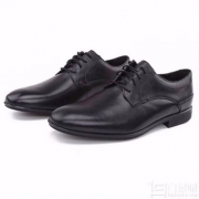 限42.5码，Rockport 乐步 Style Connected 男士真皮正装系带鞋BX2113