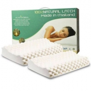 Prime会员专享镇店之宝，泰国进口 ECOLIFELATEX 纯天然乳胶枕头PT3CS 低款8-10cm*2只装