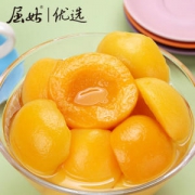 屈姑 糖水黄桃罐头425g*4罐