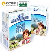 LVLINB 绿林贝 脱脂纯牛奶 200ml*24盒 *2件