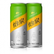 Schweppes 怡泉 零糖零卡 柠檬味苏打水 330ml*24罐 *2件