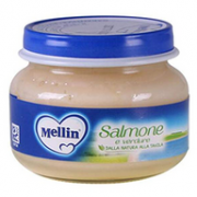 2个装 *4件 ，Mellin 美林 三文鱼蔬菜泥 罐装 80g