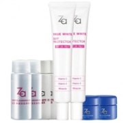 神价！资生堂 ZA姬芮美白隔离霜 SPF26/PA++35g*2支 赠6件小样