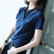 女士藏蓝短袖polo衫