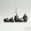 手工粗陶一轮插花器
