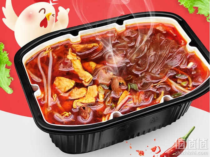 海底捞鸡杂酸辣粉自煮火锅