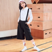 美特斯邦威 女士背带阔腿裤