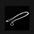蒂芙尼简约银色串珠项链 22652036 45cm