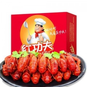 红功夫 麻辣小龙虾 700g 4-6钱 净虾500g *3件