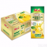 众果 100%纯果汁 金冠黄元帅苹果汁250ml*24盒 标箱*2件