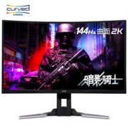 Acer 宏碁 暗影骑士 XZ321QU 31.5英寸 VA电竞显示器（2560×1440、1800R、144Hz、Free-Sync）