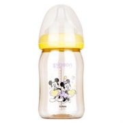 pigeon 贝亲 AA160 宽口径PPSU彩绘塑料奶瓶 160ml 配SS奶嘴 *2件