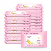 达儿文 婴儿湿巾纸 12片x10包