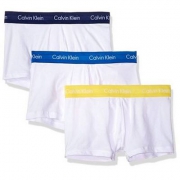 XL码，Calvin Klein 卡尔文·克莱恩 男士弹力棉低腰四角内裤 3条装  Prime会员凑单免费直邮