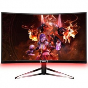PHILIPS 飞利浦 328M6FJMB 31.5英寸 VA曲面电竞显示器（2560x1440、144Hz、FreeSync、1800R）