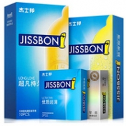 杰士邦 超薄避孕套持久型 苯佐卡因延时安全套 22只*3套