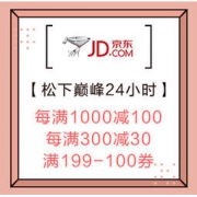 促销活动：京东 松下巅峰24小时 8.28嗨购一整天