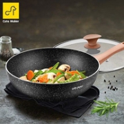 卡特马克 30cm 麦饭石 不粘炒锅